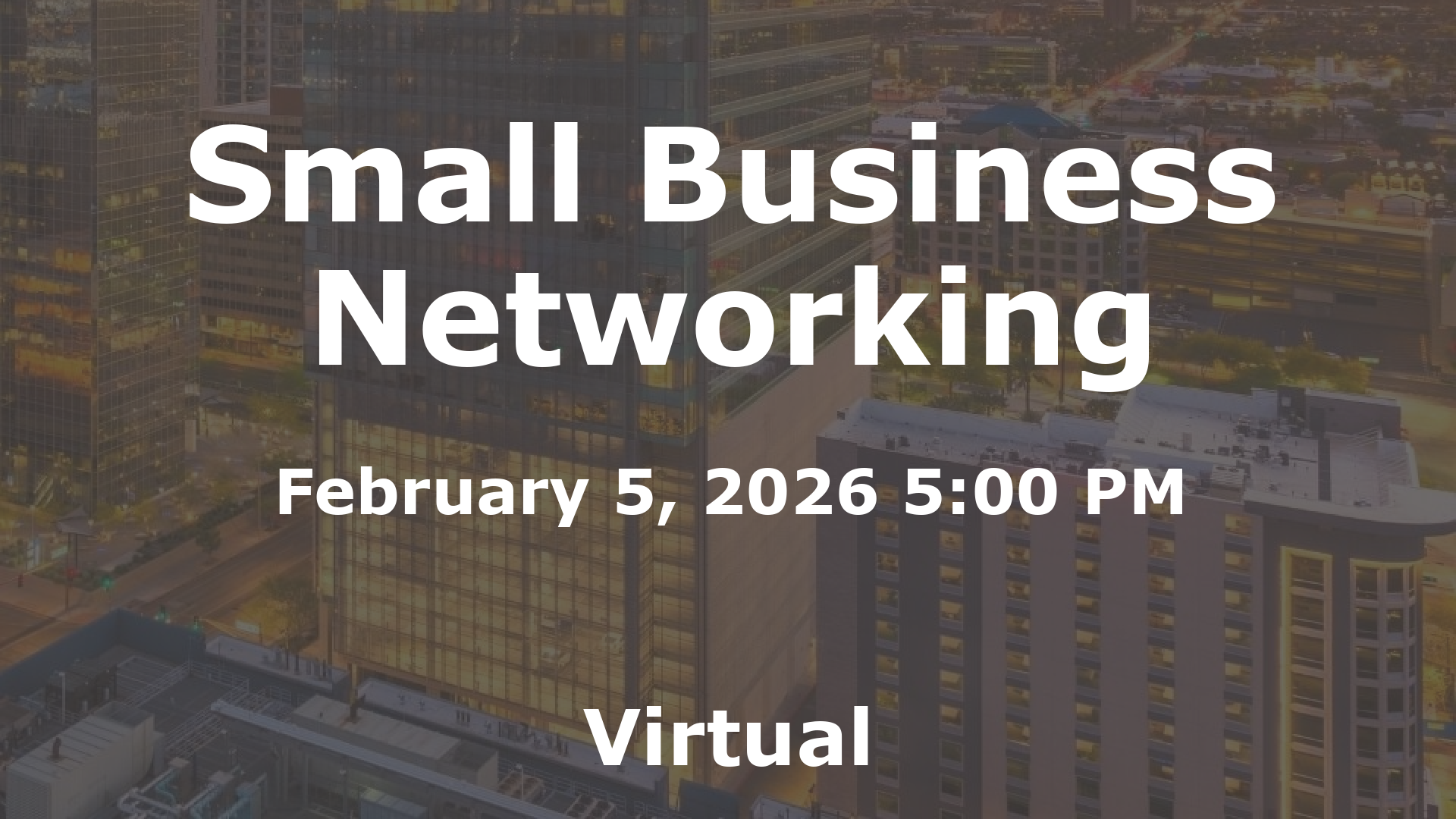 Small Business Networking event image